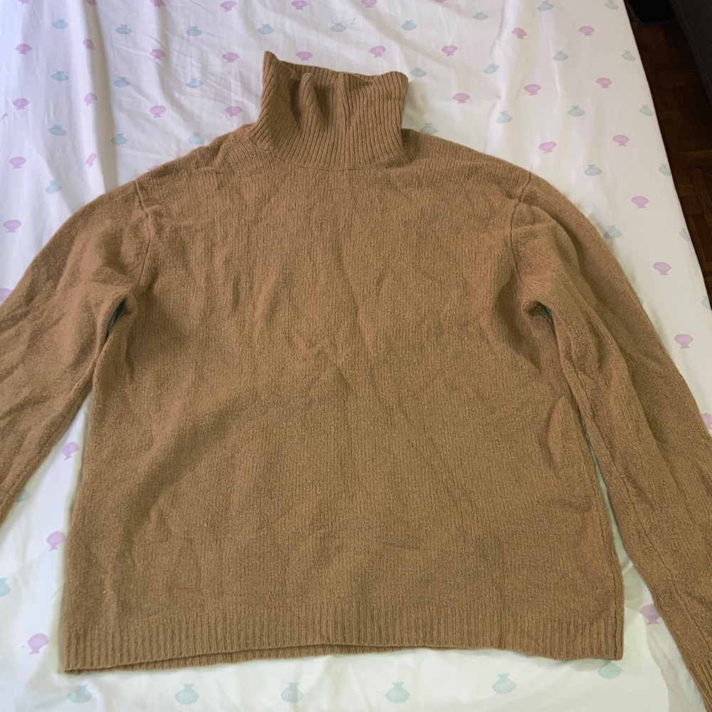 DKNY Camel Knit turtle neck Sweater